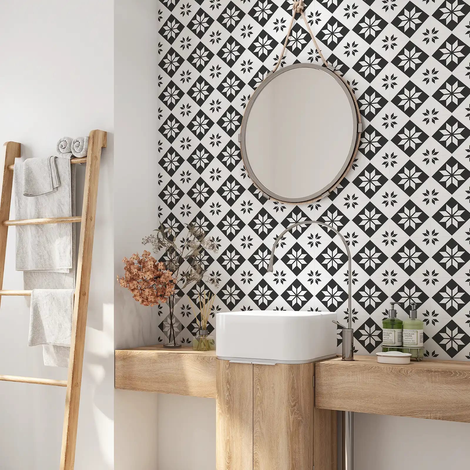 Peel and stick tile stickers - Geometric Tile Seamless Pattern