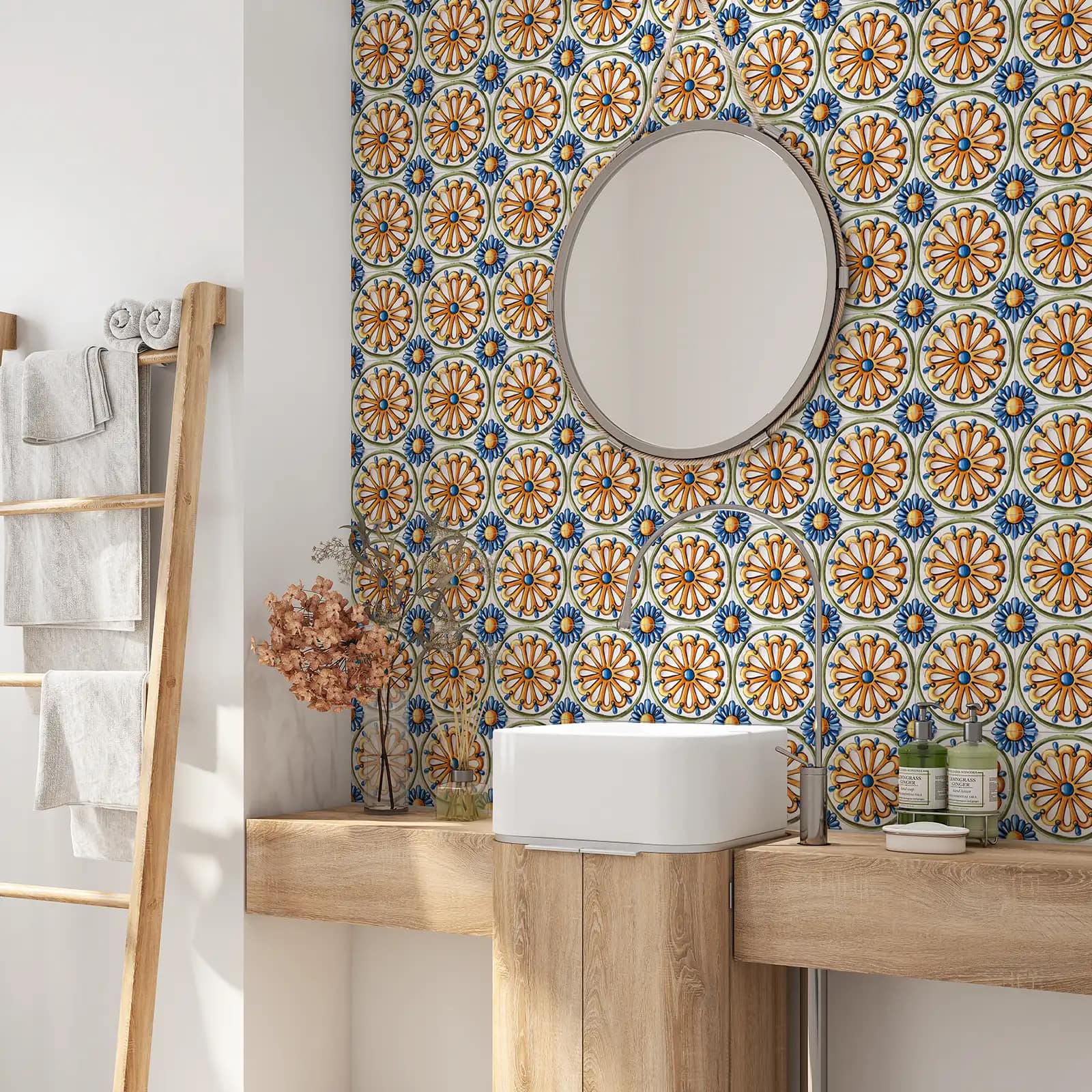 Peel and stick tile stickers - Moroccan Tile Mosaic Design