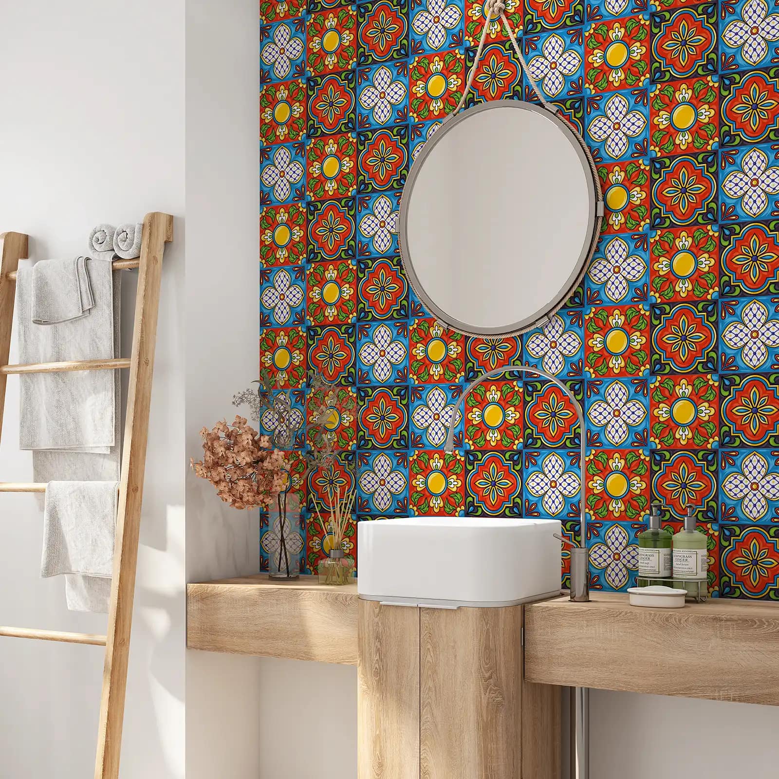 Peel and stick tile stickers - Ceramic Digital Print