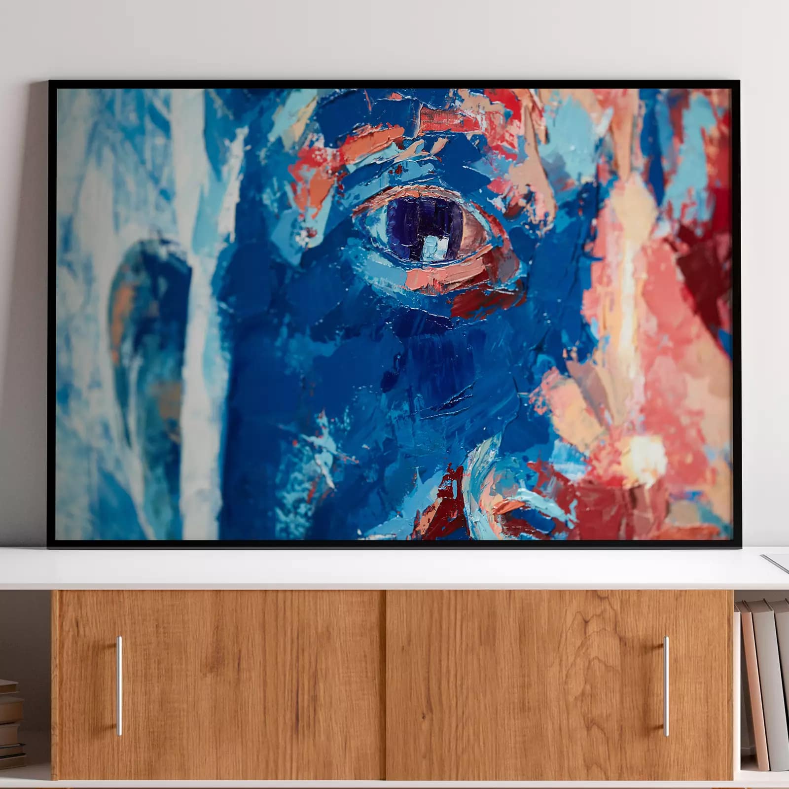 Hand Drawn Oil Painting, Contemporary Modern Art