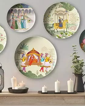 Wall Hanging Plates Wall Decor - Mera wala Print