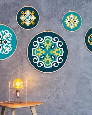 Canvas Hoops Wall Decor - Mera wala Print